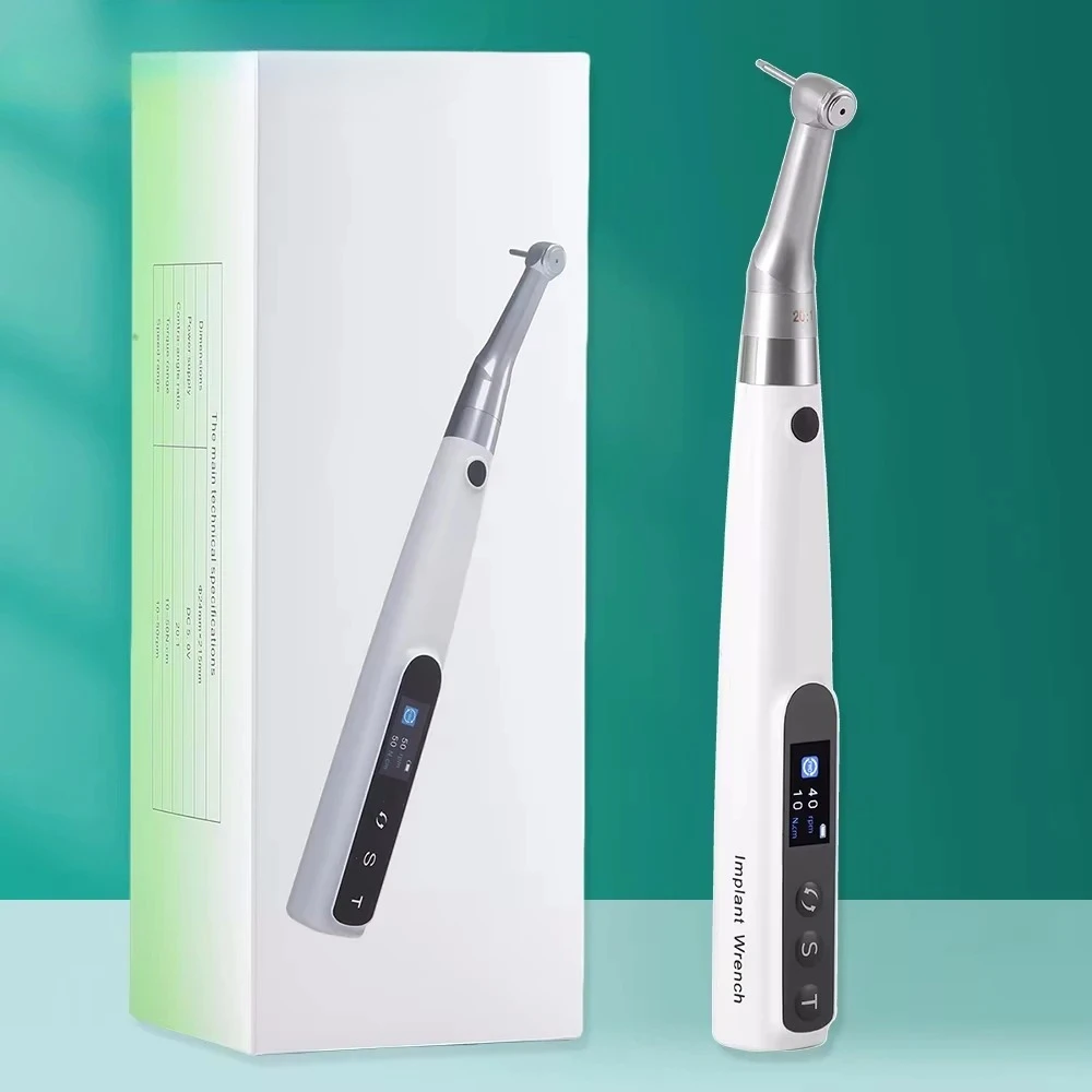 

Dental Electric Implant Torque Wrench Motor Wireless Kit with 16 Screwdrivers Dentistry Surgical Tools