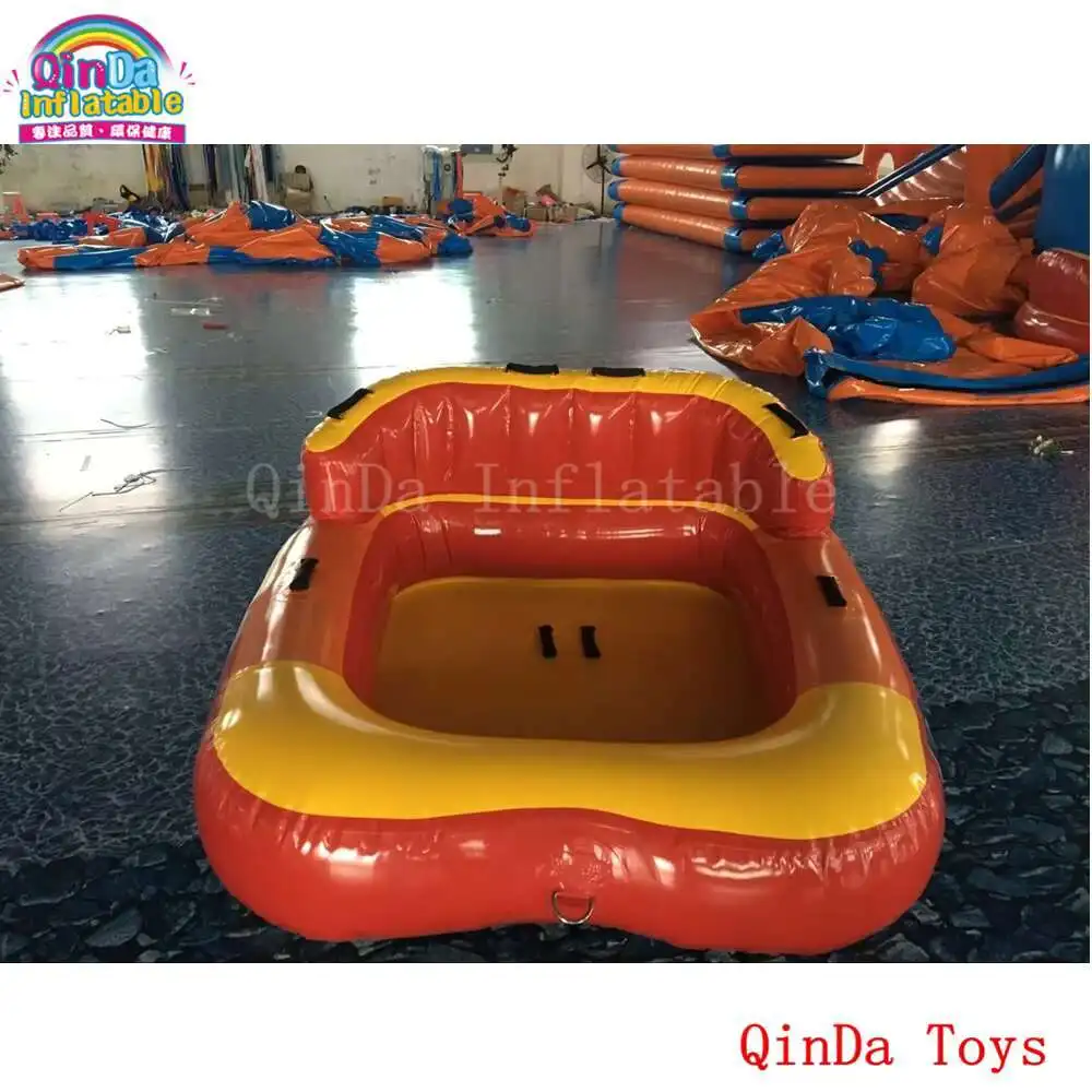 1.85*1.7m Water Sport Games Flying Sofa ,water Ski Tube Inflatable Crazy UFO With Free Pump