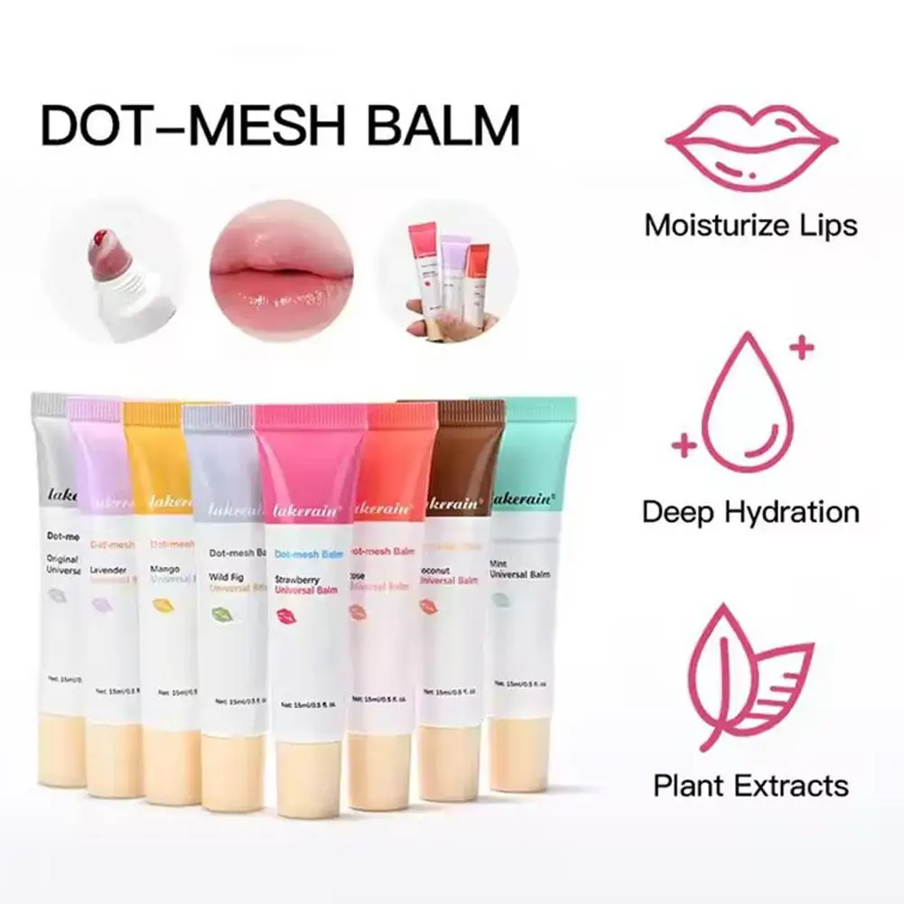 8 สี Lip Preserve Peptide Lip Balm Smoothing Daily Care Lip Product Lines N8C8