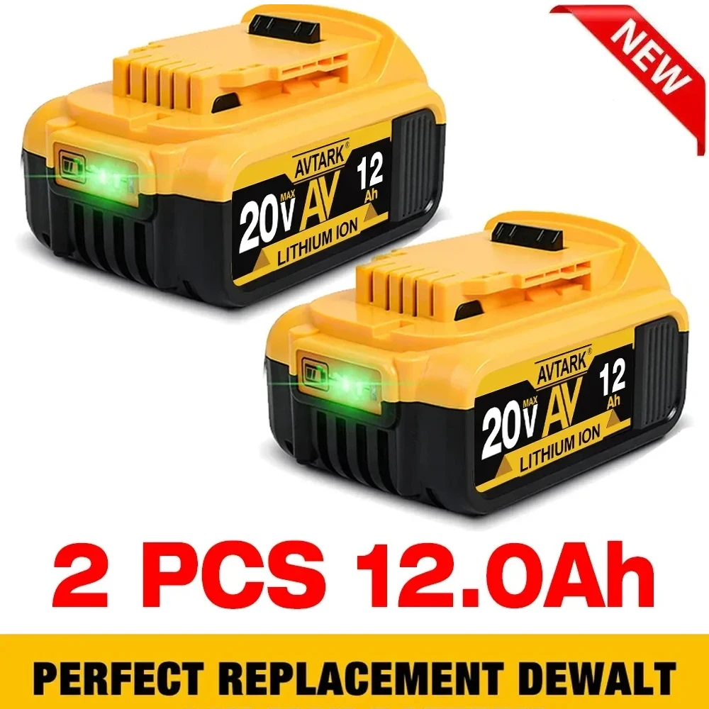 

Original DCB200 20V 12000mAh Lithium Replacement Battery For Dewalt 18V DCB184 DCB200 DCB182 DCB180 DCB181 DCB182 DCB201 DCB206