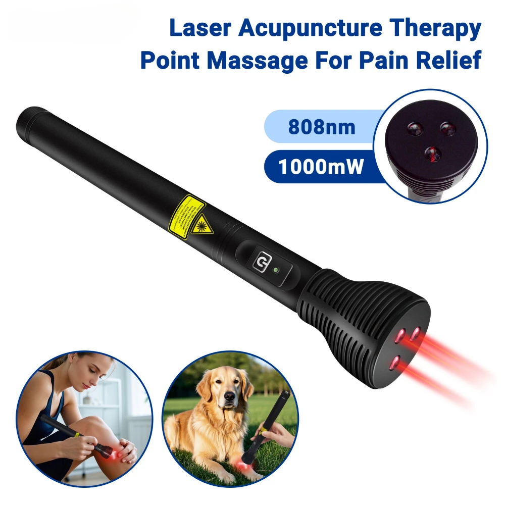 

Frovab 808nm Infrared Light Therapy Pen 1000mW High Power Cold Laser Deep Tissue Repair Device Arthritis Sciatica Pain Relief