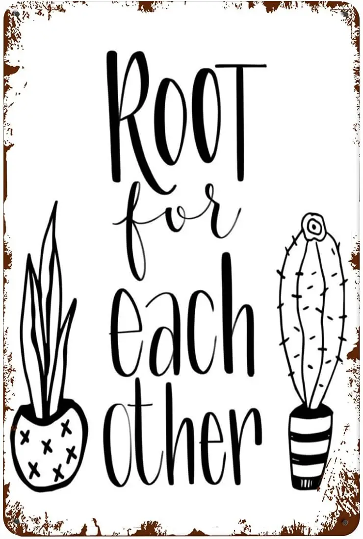 Eeypy Cactus Classroom Decor Growth Mindset Classroom Posters Teacher Gift Personal Development Cactus Decor Tin Signs for  sign