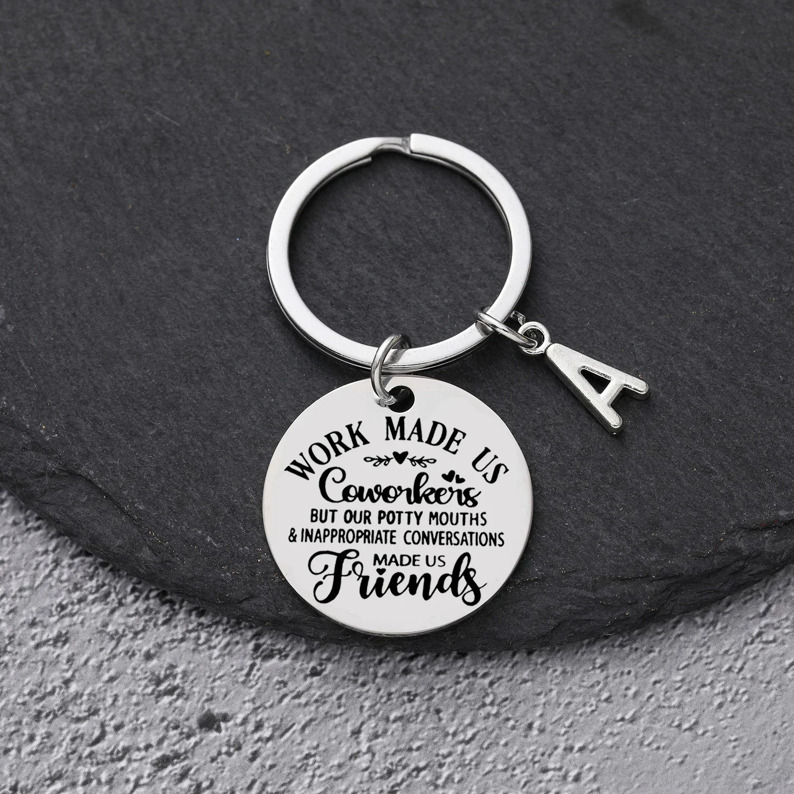 Stainless steel Spanish keychain, given to family and friends