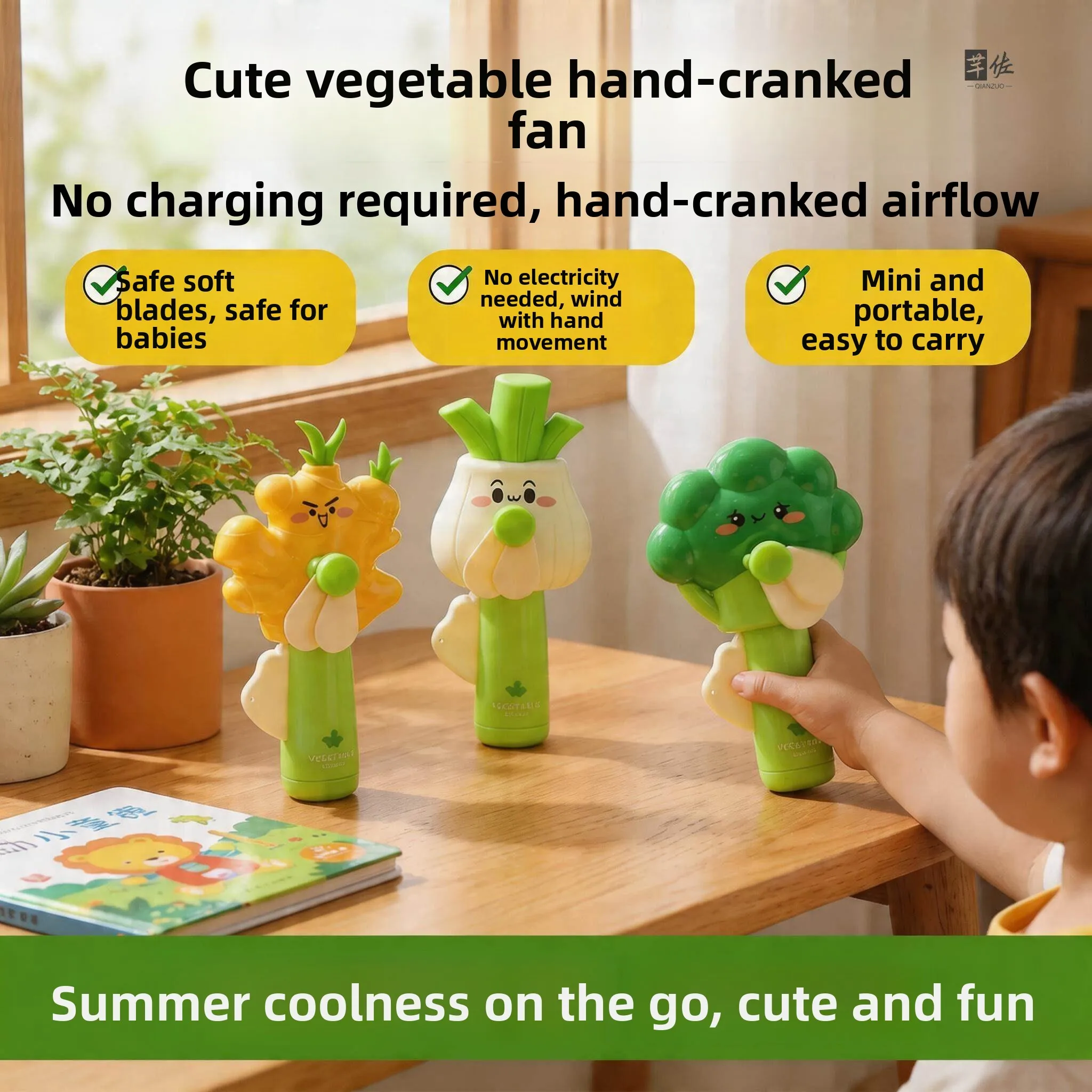 

Portable Manual Fan Handheld Fan for Children And Students Office Workers Lightweight Compact Size Eco-Friendly Fan