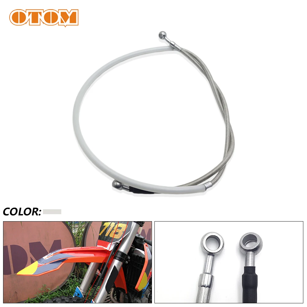 

OTOM Motorcycle Front Brake Hose Steel Braided Hydraulic Oil Line Pipe Cable Wire For KTM SX EXC MXC HUSQVARNA FC FX TC 125-540