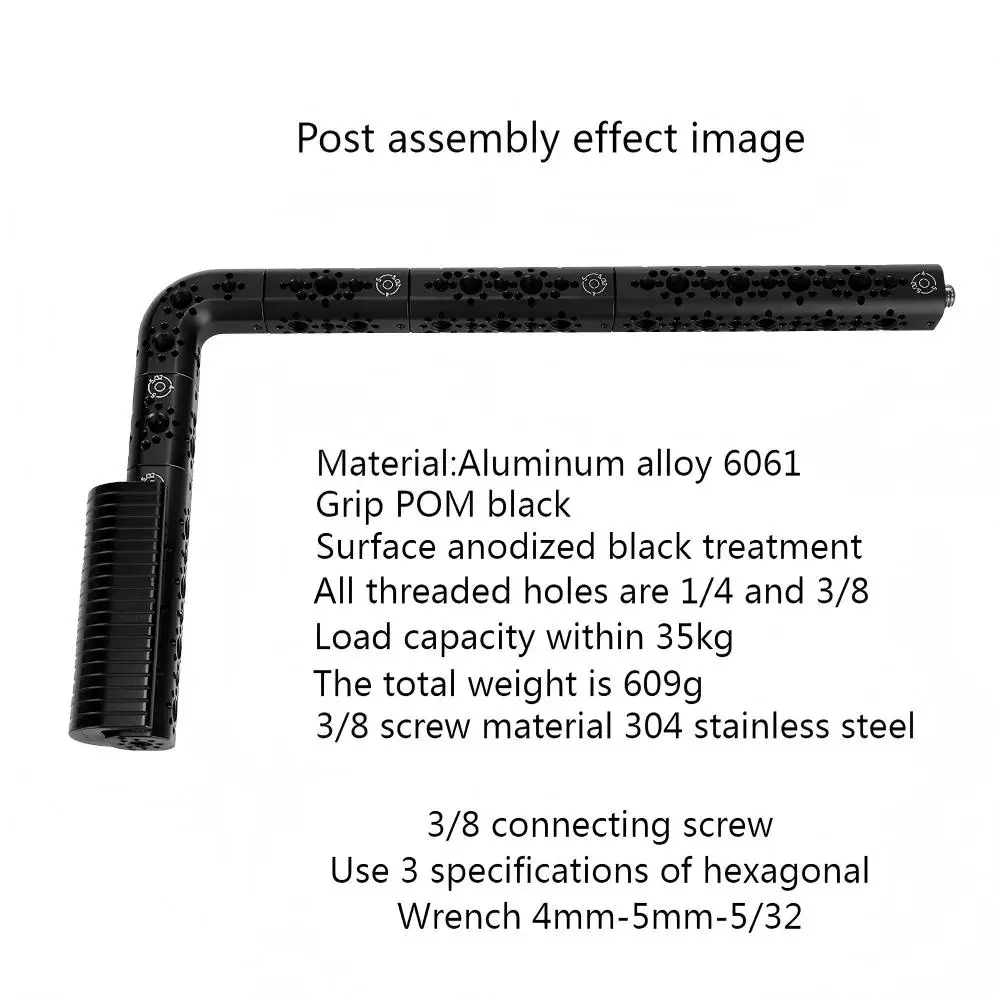 Pegangan atas universal Arri untuk penempatan kamera dapat disambungkan dengan pegangan universal, pegangan kamera dari paduan aluminium.