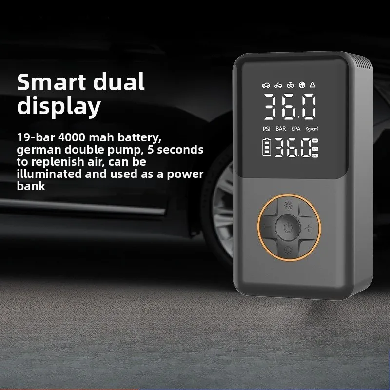 

Автомобильный надувной насос, автоматический старт-стоп, беспроводной воздушный насос для трансграничного автомобиля, портативный портативный воздушный насос для электромобиля