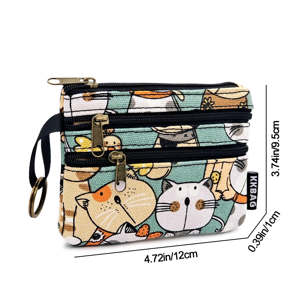 New Waterproof Coin Bag Short Zipper Simple Purse Multi-function Organizer