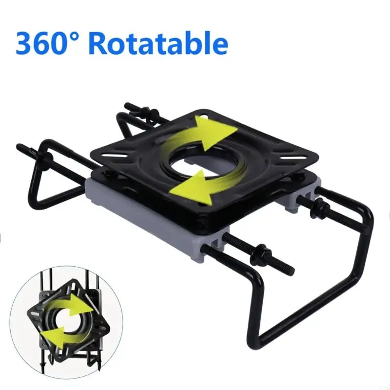Beam Mount Speedboat Rubber Boat Slide Turntable Adjustable Base Modified 360 Rotating Mount D7YA