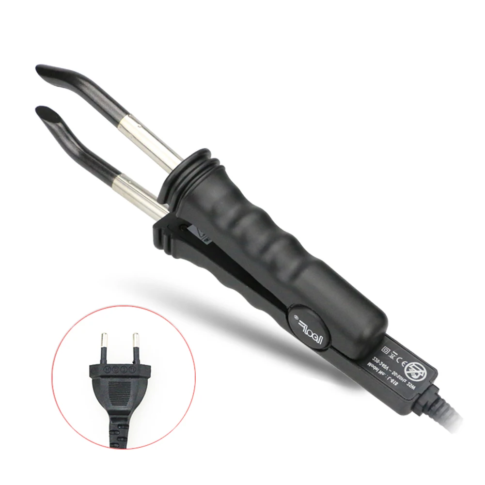 Herramientas de extensión de cabello de silicona, herramienta adhesiva de queratina eléctrica giratoria, codo, herramienta profesional de extensión de cabello para talleres