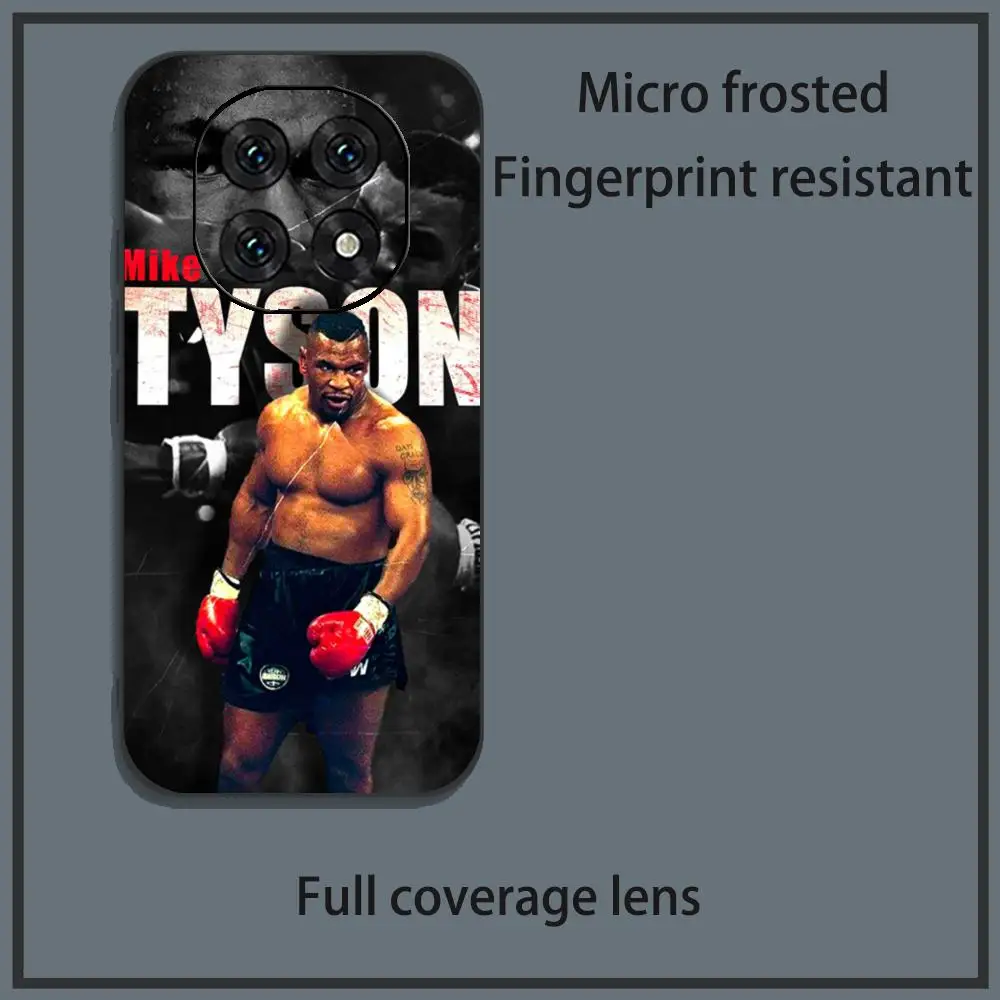 Coque de téléphone noire souple avec motif de combattant puissant, affiche de Mike Tyson, pour Redmi Note15 11 12 13 14Pro Plus S 5G 14C A3