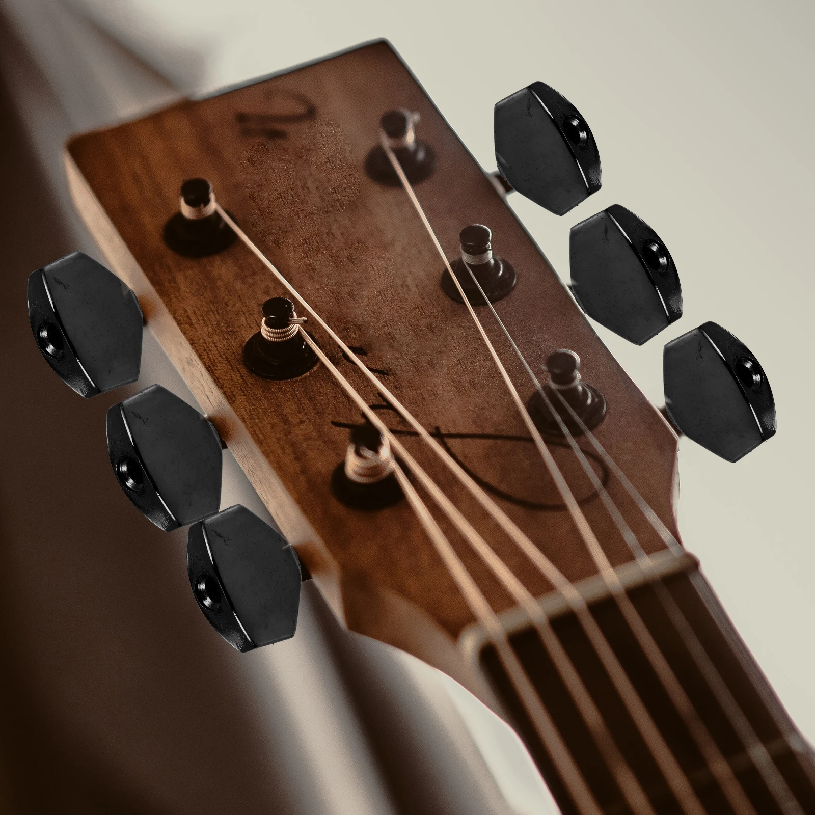 

6 Sets Tuner Handle DIY Handles Folk Caps Acoustic Guitar Part Replacement Parts Peg