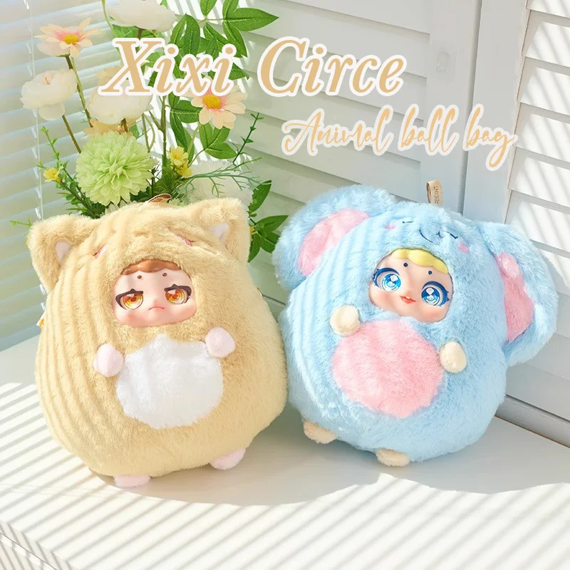Xixi Circe Tier Ball Tasche Serie Blind Box Vinyl Niedlichen Anhänger Plüsch Puppe Wohnkultur Spielzeug Überraschung Mystery Box Sammeln Geschenke
