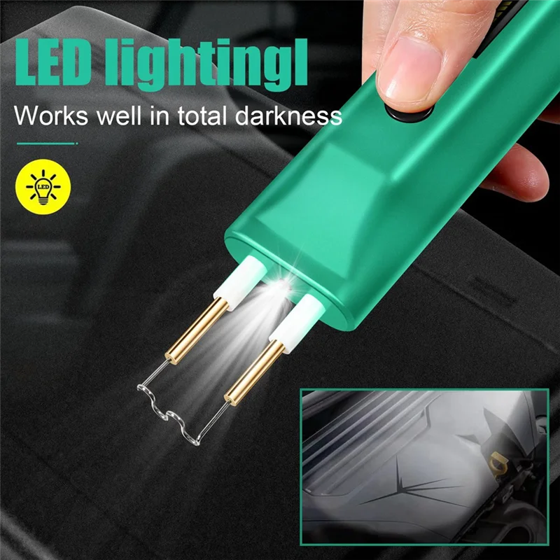 Kit de soudure en plastique PORK, outil de réparation de fissures 2 en 1, câble de chargement Portable en plastique chaud bleu