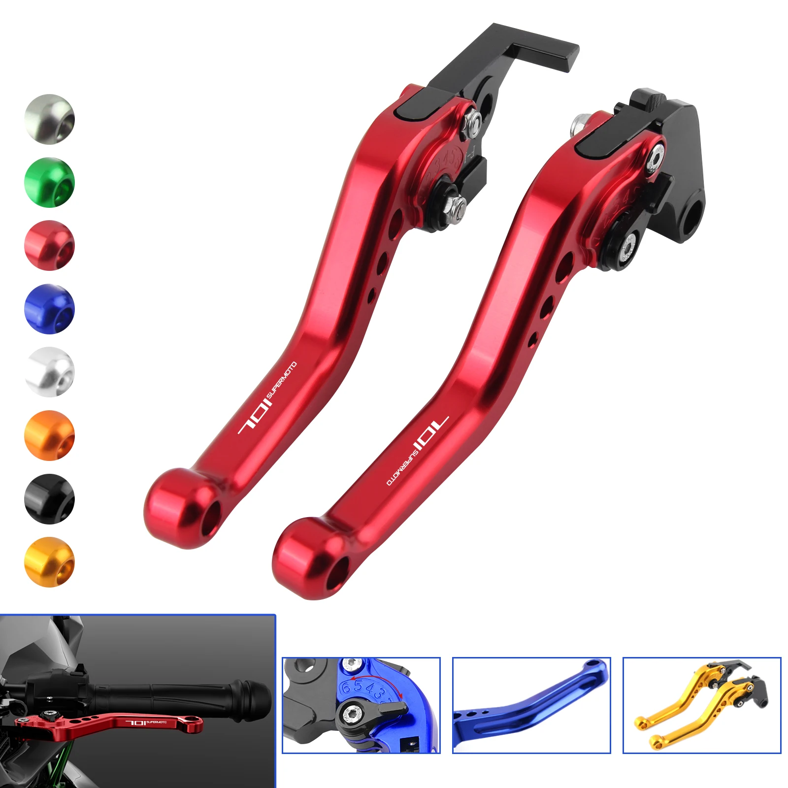 Motorcycle Accessories Short Brake Clutch Lever Handles For Husqvarna 701 Supermoto 2017 2018 2019 2020 2021