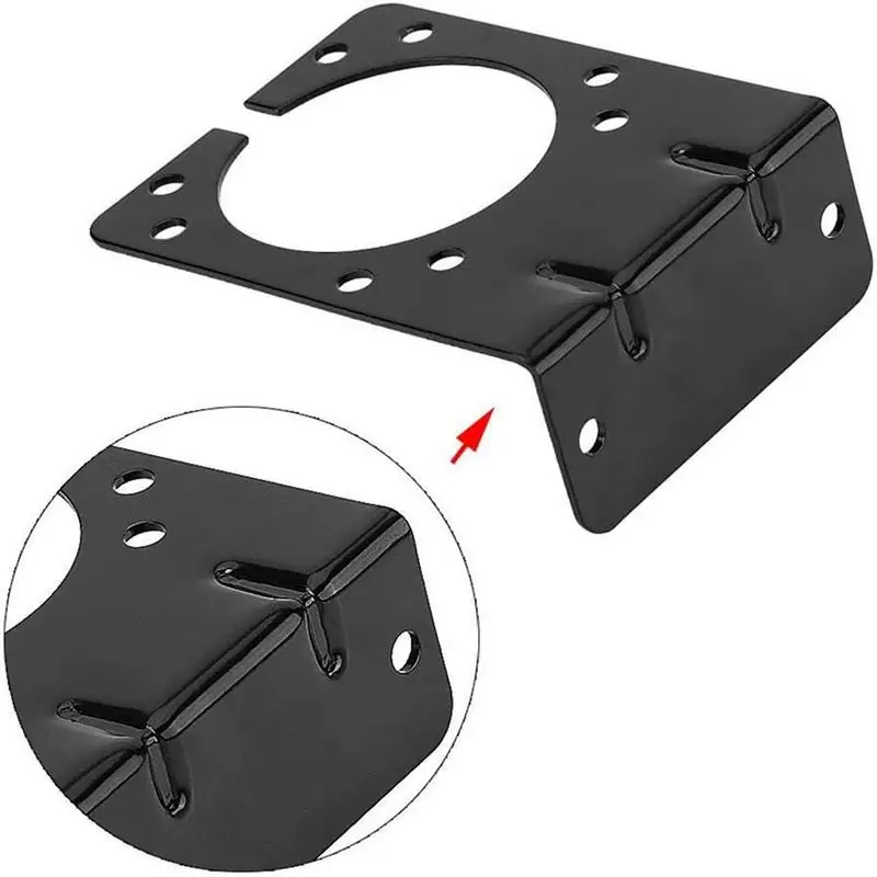 Voor Past ONS 7-pin Trailer Socket 7 Pin Trailer Socket Beugel Draagbare 7-Pin Voertuig Zijbeugel Trailer kabelboom Mount