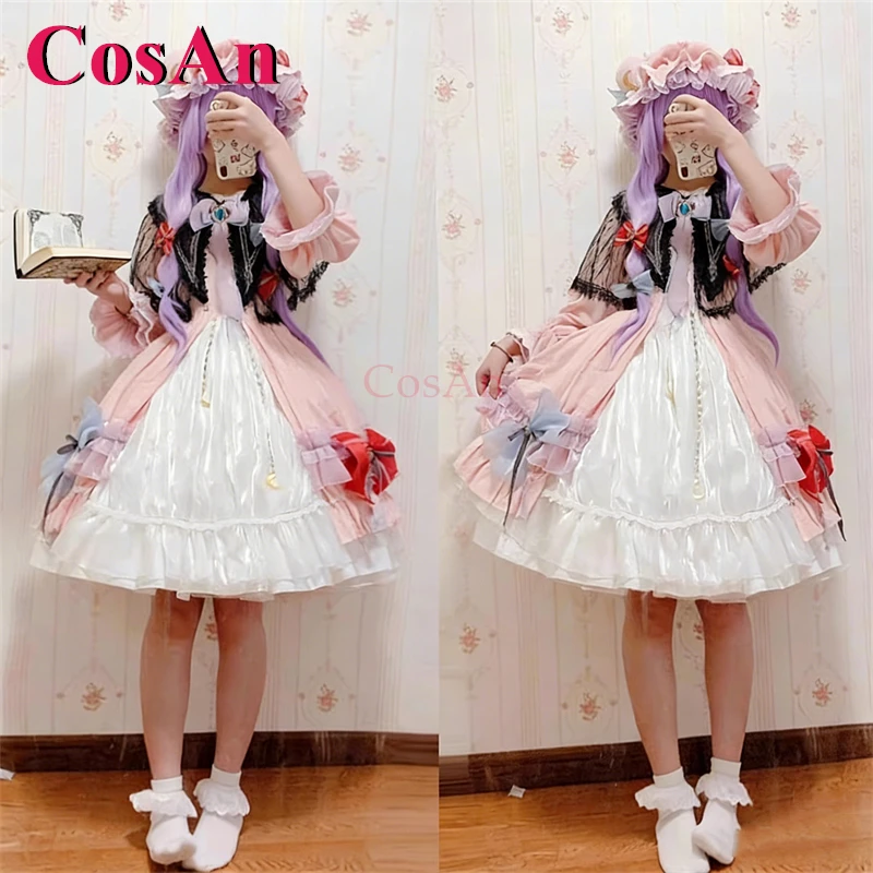 

Костюмы для косплея по аниме-игре Touhou Project Patchouli Knowledge: Изысканное платье для Хэллоуина и ролевых игр