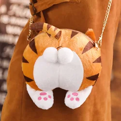 Mini Egg Cat Wallet Coin Purse Cute Big Cat Cute Butt Coin Girls Cat Furry Kawaii Plush Cartoon Purse Cute Handbag