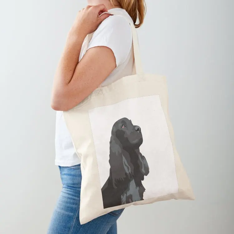 

Black Cocker Spaniel Illustration @ Pets Illustrated Tote Bag women bag Eco bag canvas tote personalized tote