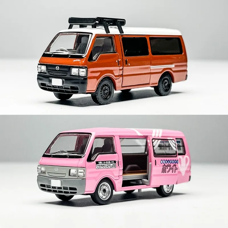TLV دييكاست سيارات 1/64 مقياس مازدا فان نموذج سيارة سبيكة مازدا بجولة RV لعب المركبات نموذج المشهد قطعة عرض ثابت #2
