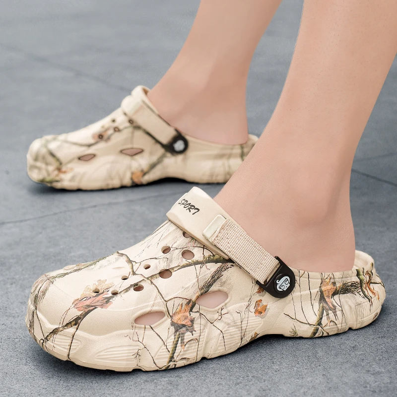 

MAEDEF Clogs Shoes for Men Summer Slippers Men's Beach Sandals EVA Flip Flops Sandal Slipper Man Garden Male Beach Flat Slippers