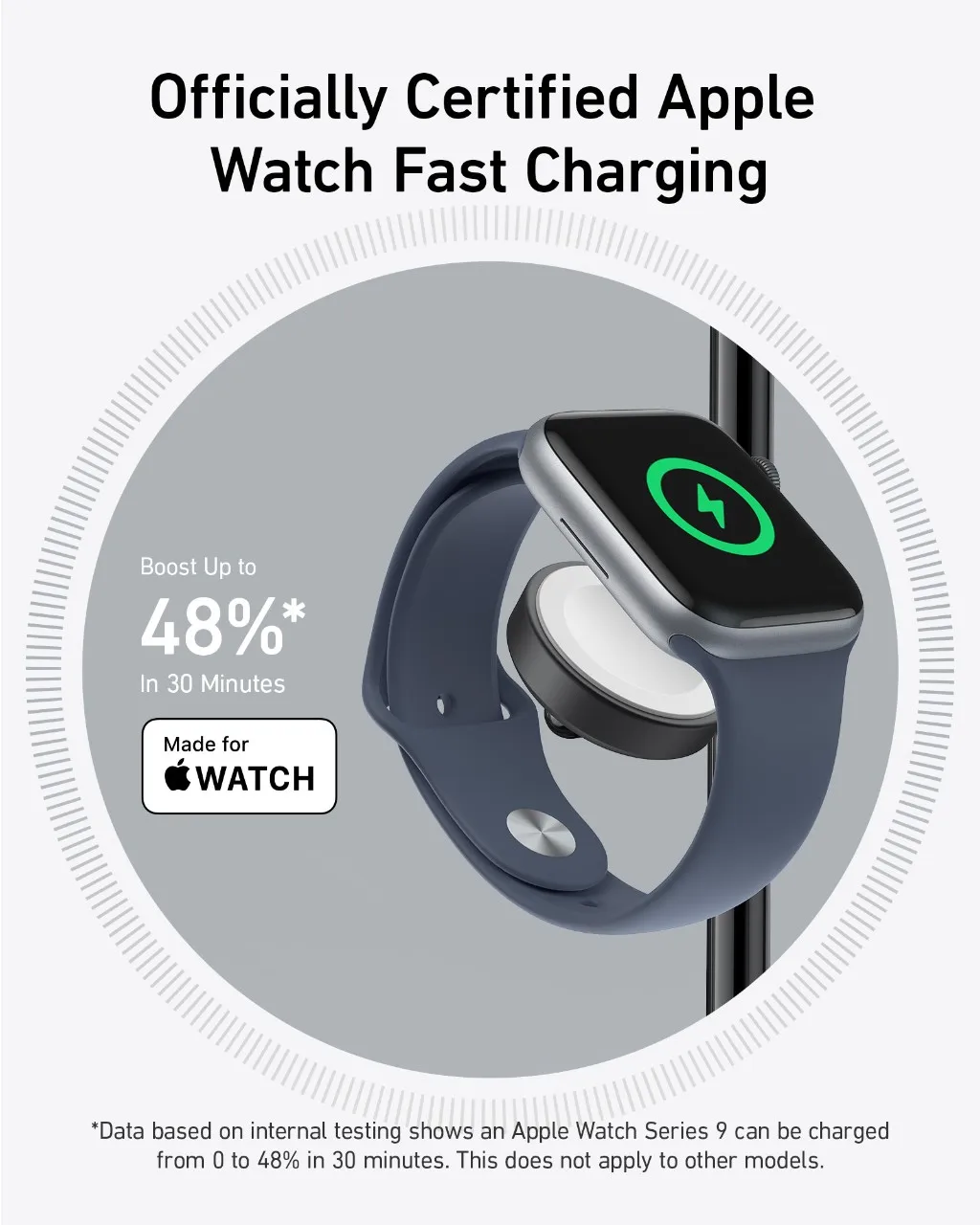 Anker MagGo 3-in-1 draadloos laadstation Qi2-gecertificeerde 15W draadloze oplader voor iPhone 15/15 Pro/14/13 Apple Watch AirPods