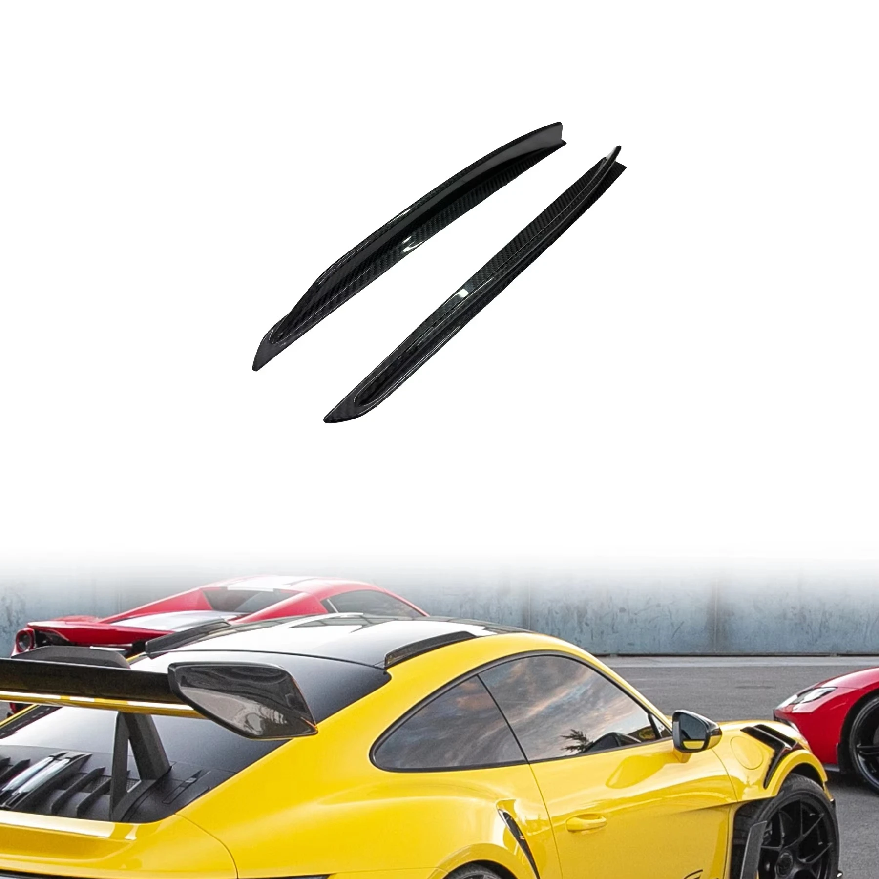 

992 GT3 RS OEM Style Car Roof Spoiler Dry Carbon Fiber Body Kit Automotive Accessories forPorsche 911 GT3 RS