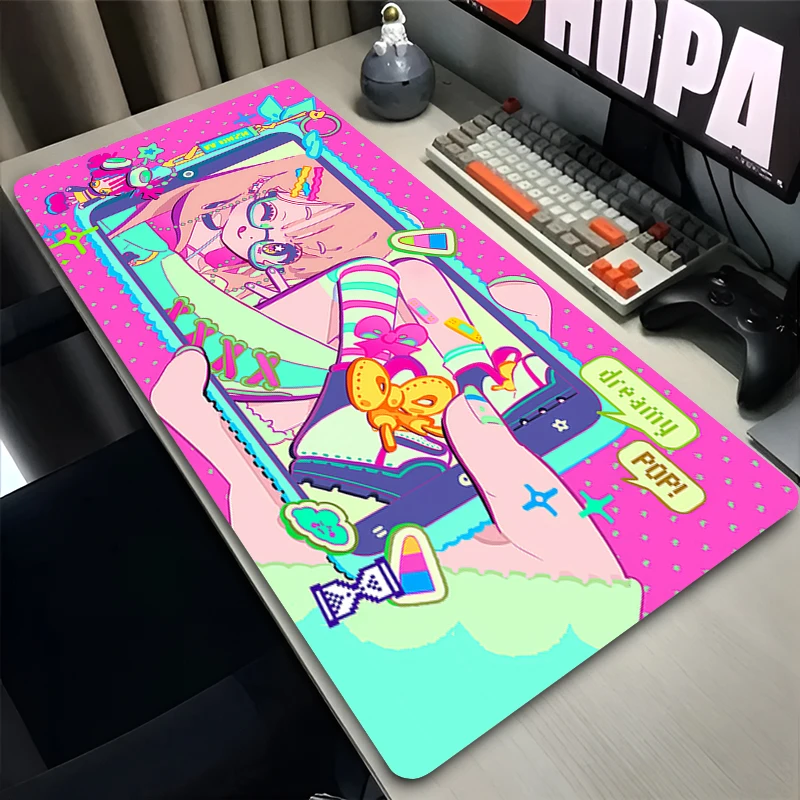 Alas Mouse PC Karet Anti Selip Lucu HD Muse Dash Alas Mouse Laptop Gamer Kabinet Alas Keyboard Komputer Kantor Alas Mouse Meja Gaming