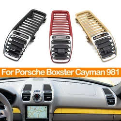 Interior Car Front Dash Air Conditioner Outlet AC Vent Grille Cover Panel For Porsche  Boxster Cayman 981 2012-2016 98155213104