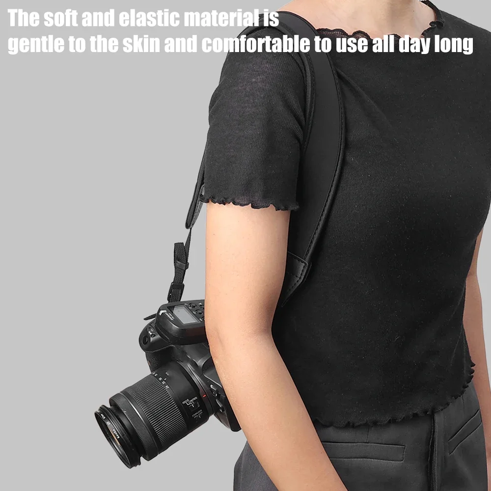 1/2PCS Adjustable Camera Strap Soft Neoprene Shoulder Belt for Sony Nikon SLR DSLR Camera Universal Thick Anti-slip Neck Straps