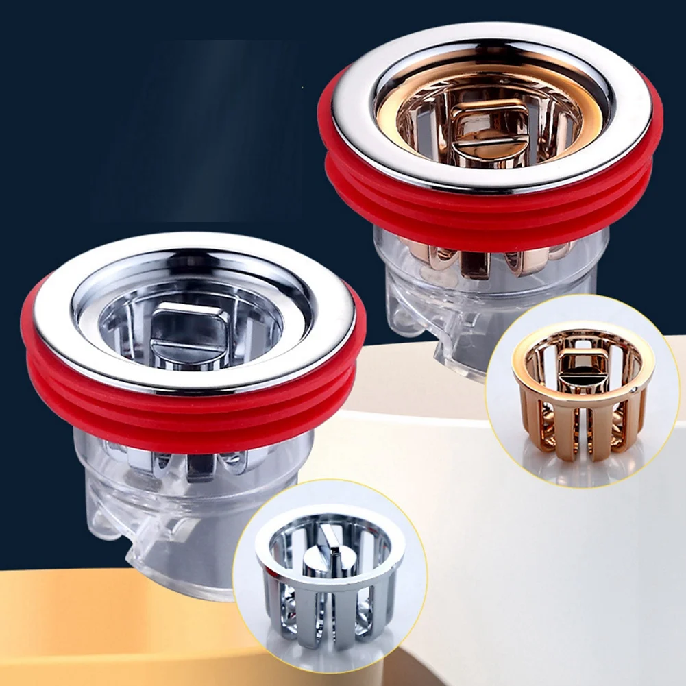LICE-2X Odor Proof Floor Drain Core Shower Floor Drain Plug Insect Proof Odor Proof Hairpin Plug Bathroom Toilet Sewer B
