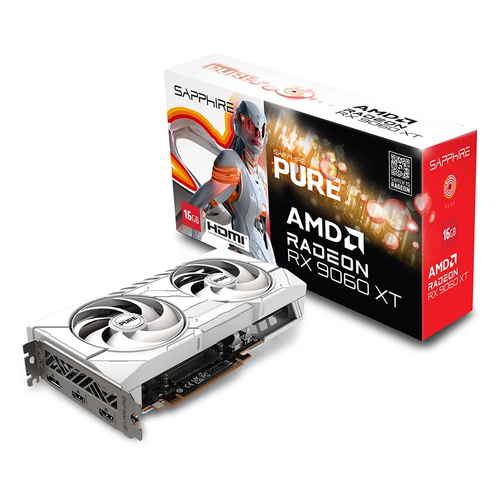 ياقوت راديون Rx 9060 Xt Pure Oc D6 16 جيجا بايت