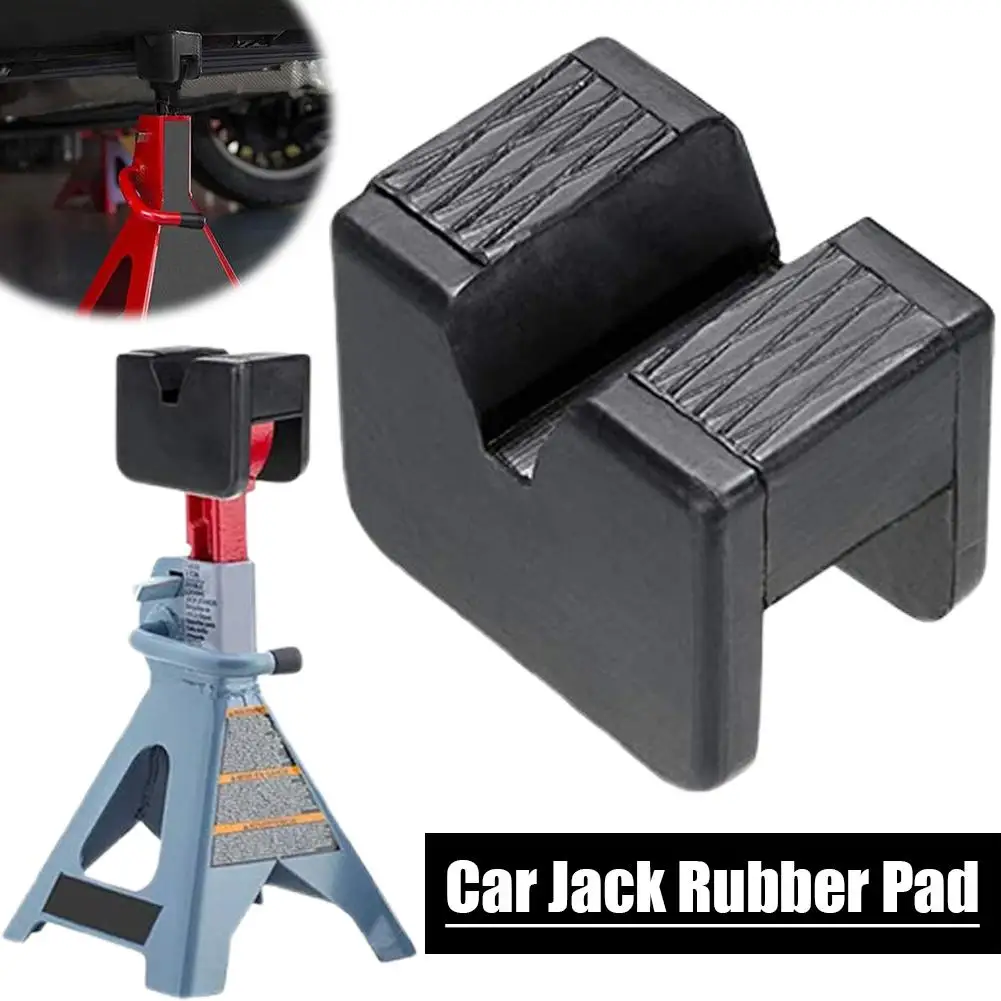 Adaptador de goma ranurado para gato de elevación, protector universal antideslizante para riel de chasis de coche, herramienta de reparación de vehículos