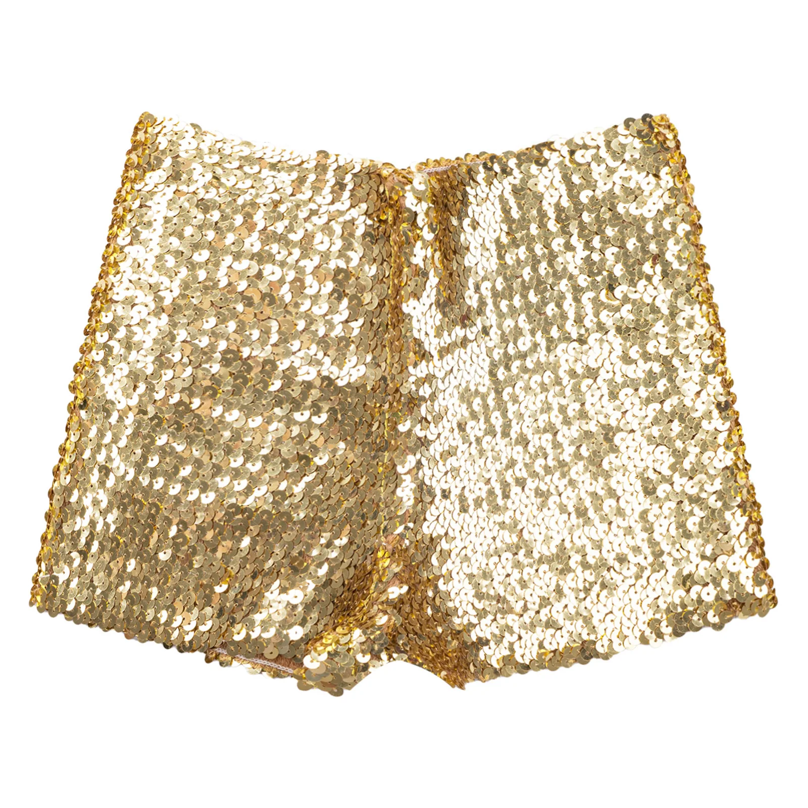 HOT Dance Shorts Kids Boys Girls Fashion Shiny Sequins Solid Color Hip Hop Jazz Street Dancewear Stage Performance Costume