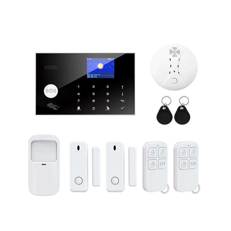 Tuya Alarm Siren System Home Security Strobe Lights Doorbell Wifi GSM Tuya Smart Alarm Alarm Kit