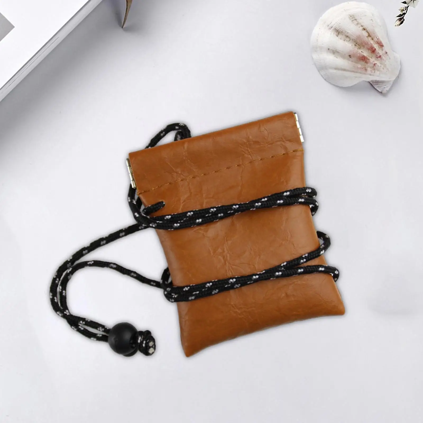 3xHanging Neck Pouch Earphone Carrying Pouch Purse Storage Bag Travel Earbud Bag for Outdoor Camping, Hiking, Climbing, Biking