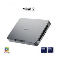 Khadas Mind 2 Mini PC Intel® Core™ Ultra 7 155H Processor Desktop Computer with Thunderbolt 4&USB4(40Gbps)/Wi-Fi 6E/BT5.3/8K60Hz