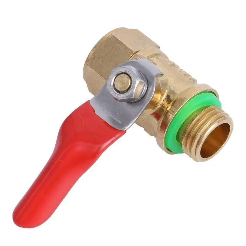 Heavy Duty Brass Ball Valve Leakproof Non Slip Handle Water Gas Connector For Garden Irrigation Agricultural Spray Hose