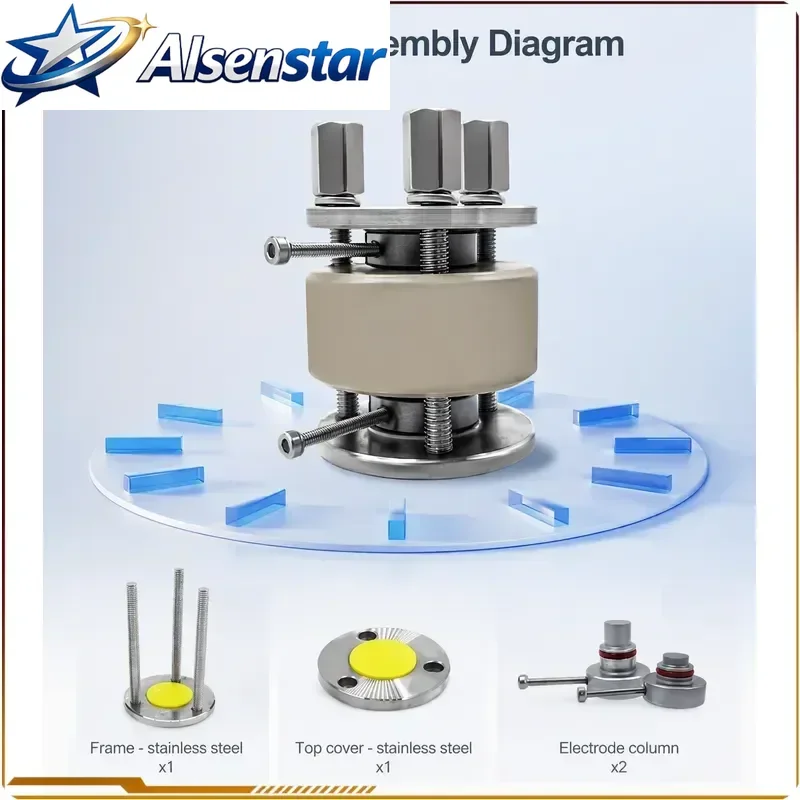 Solid State Battery Test Mold Experimental Battery Pressure Mold Tooling Measurement Mold
