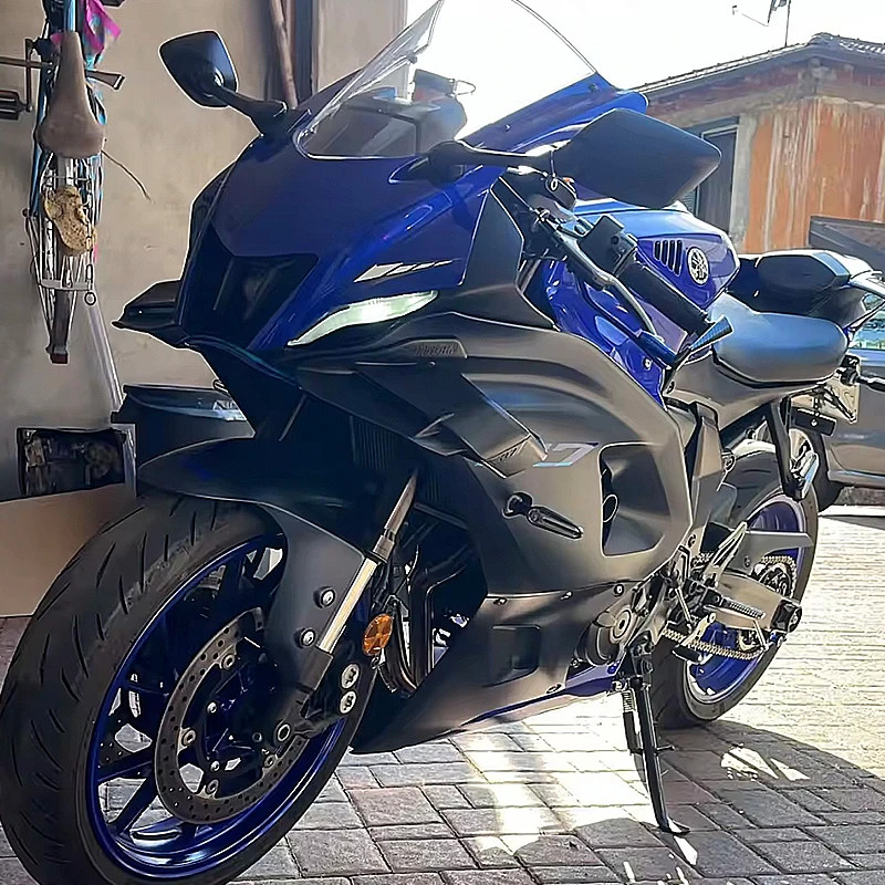 جديد دراجة نارية غطاء الجناح الثابت لياماها YZF-R7 YZFR7 2021 2022 2023 الإطار الهوائي YZF R7 23 الجناح الزجاج الأمامي الجليد