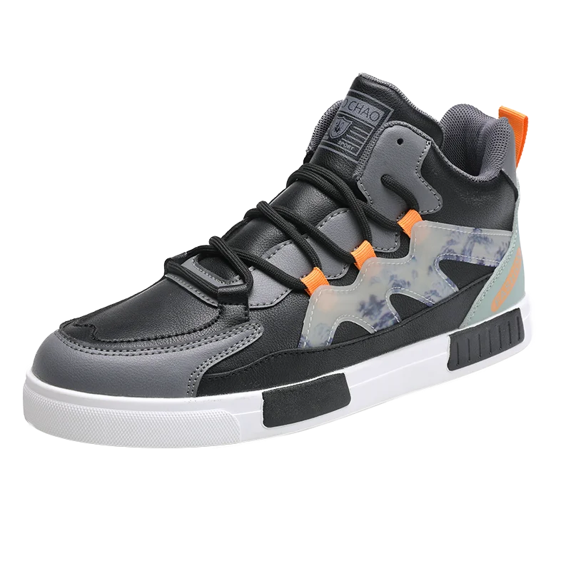 

men's Casual sneakers men high top casual sports shoes breathable non-slip flat shoes students large size vulcanized men's shoes