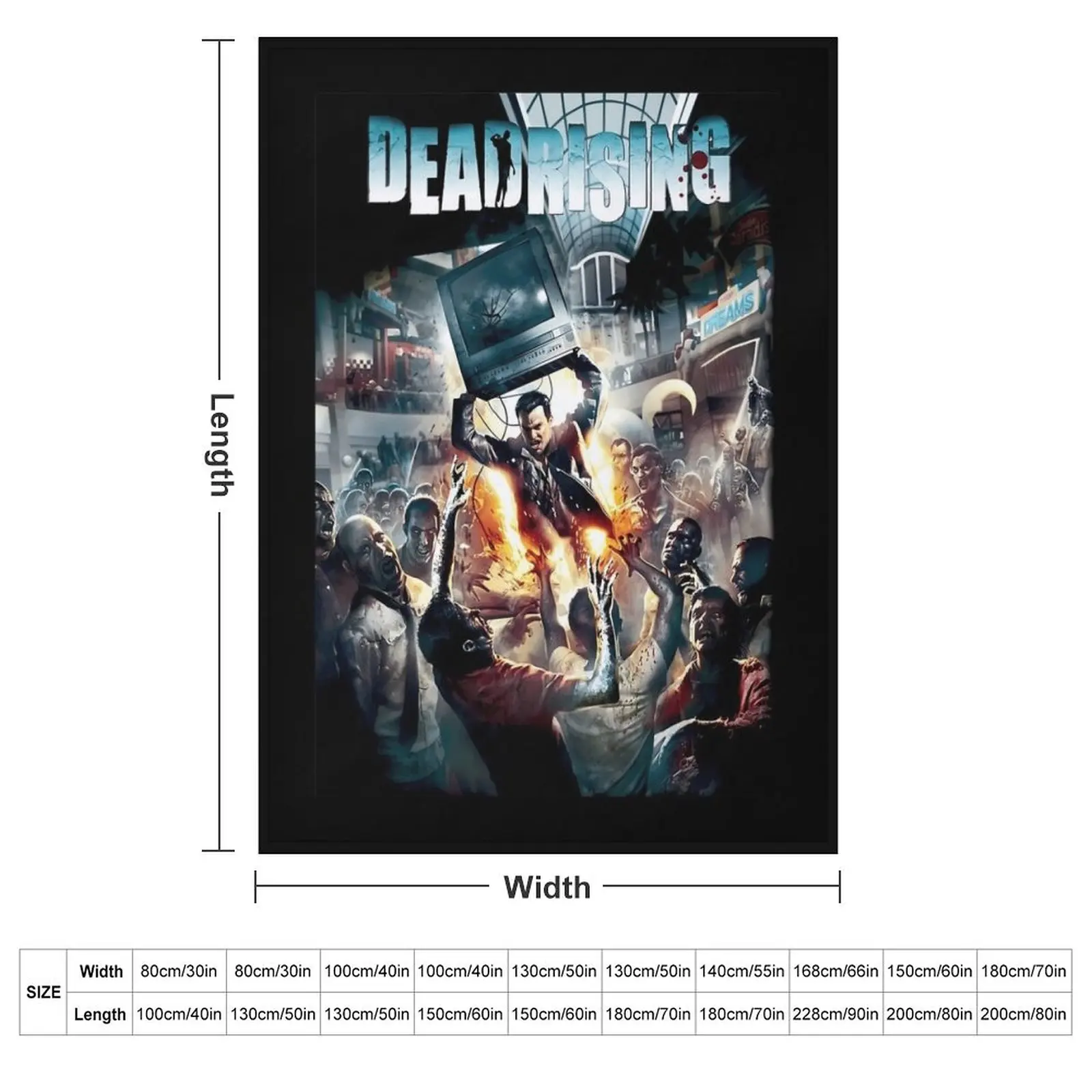 Dead rising poster \t Throw Blanket Thermal Hair Decorative Sofa bed plaid Blankets