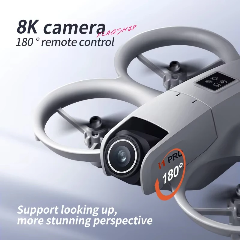 Lenovo Mini I1PRO Drone with 180° Electric Adjustable 8K HD Camera WiFi LED Light Flow Drone Obstacle Avoidance Rc Quadcopter