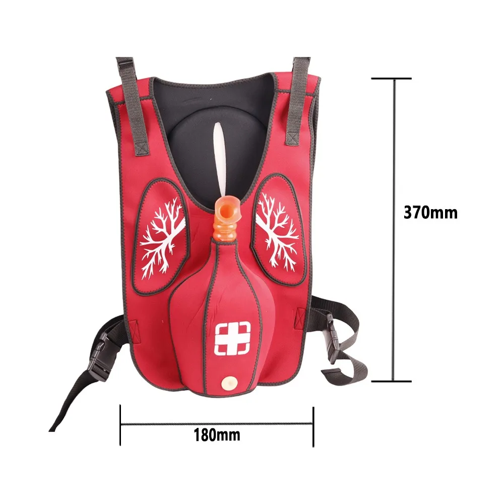 First Aid Training Heimlich Training Vest Choking Trainer with Tracheal Blockage Vest Wearable Adult Infarction Teaching Model