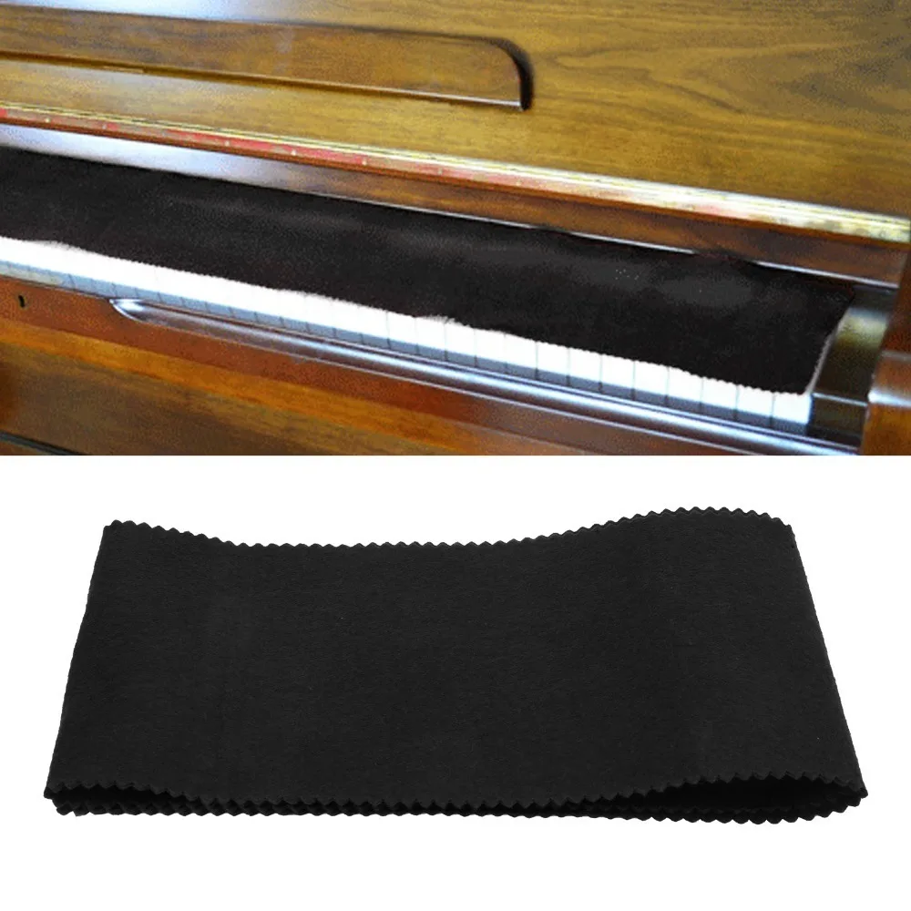 Felt Piano Keyboard Cover ​88 Keys ​Red/Black ​Dustproof Key Cover Anti-Dust ​Soft Cloth​ ​Keyboard Dust Cover