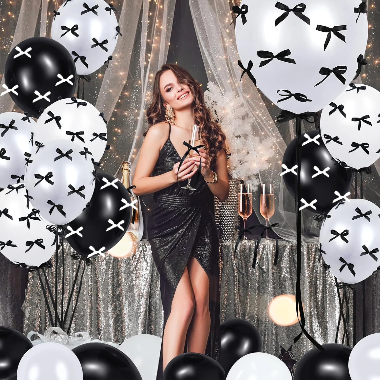 مجموعة بالونات من اللاتكس (متوفرة بألوان متعددة) اقتراح حفلات الزفاف وحفلات أعياد الميلاد وحفلات الزفاف وحفلات أعياد الميلاد #5