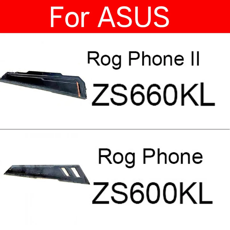 Tampa traseira da bateria tira decorativa deslizamento para asus rog phone 1 zs600kl z01qd rog phone2 ii zs660kl i001d peças de reposição