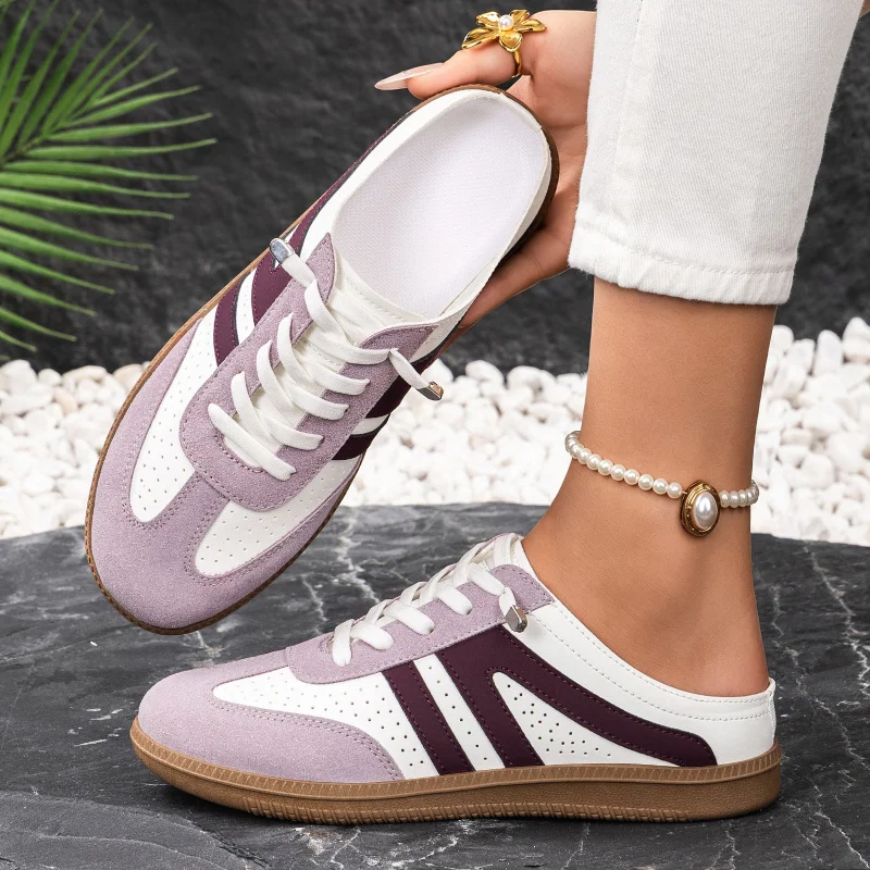 Women's summer lightweight and versatile flat slippers, breathable outdoor casual shoes, outdoor sports shoes