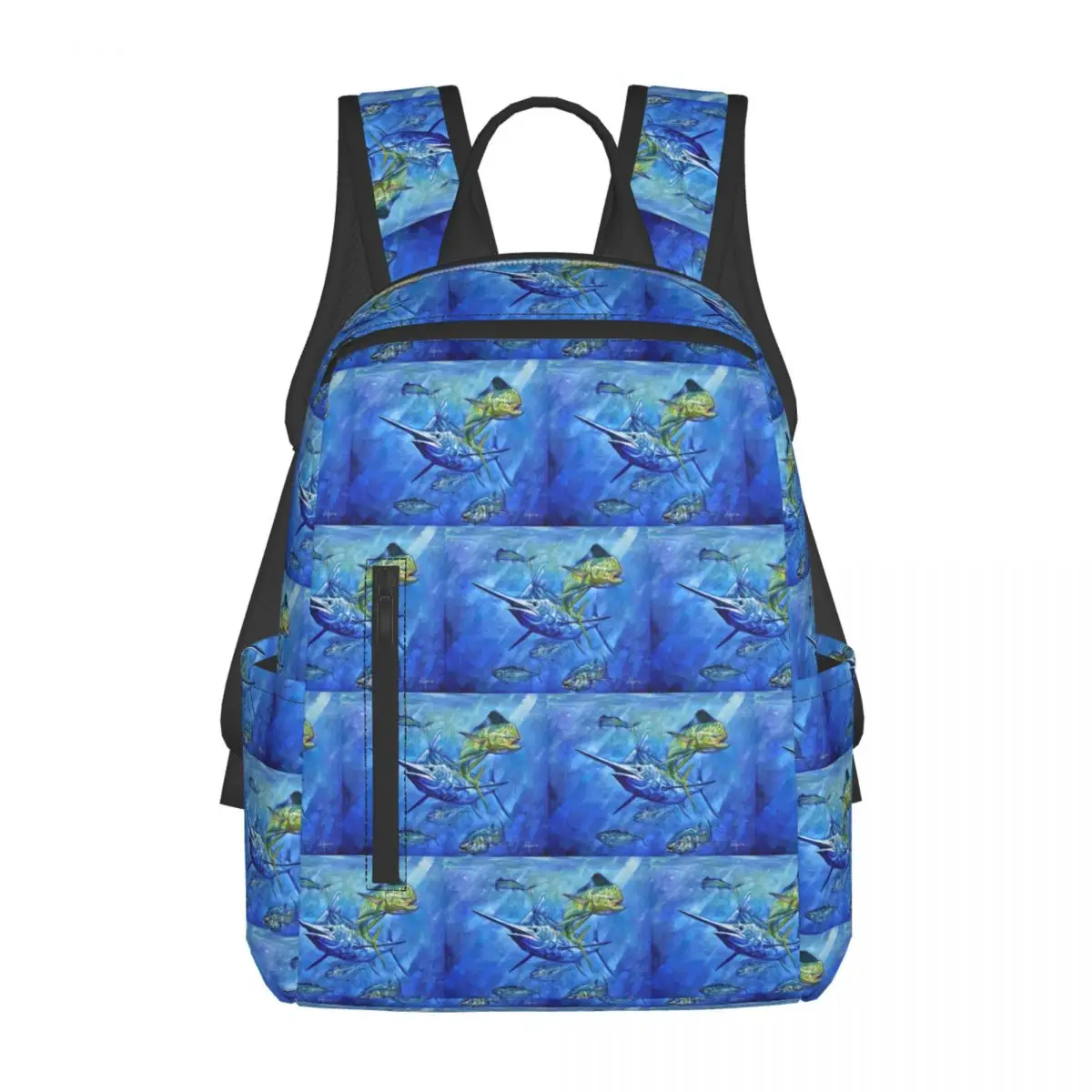 

Dorado, Marlin, And Tuna Backpack Large Capacity Boys Girls BookBag School Bag Shoulder Bags for Men Women