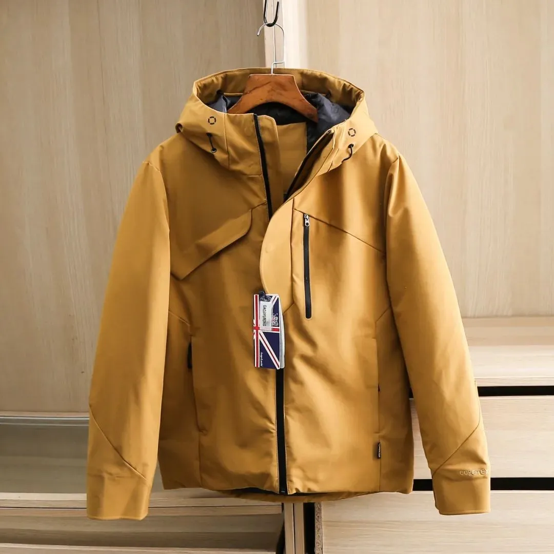 

Heavyweight Peak! Self-Recommended! Men's down Jaet Hooded Windproof Waterproof All-Weather 90 White Du down Jaet